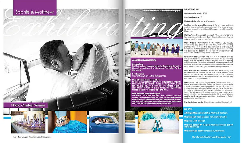 SunWing Destination Weddings Guide – Real Wedding Spread